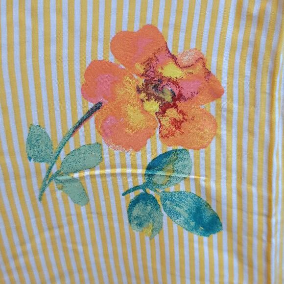 Free People Midi Sundress Strappy Sz XL Yellow Floral Rosie Posie Ruffle Lined - Picture 10 of 16